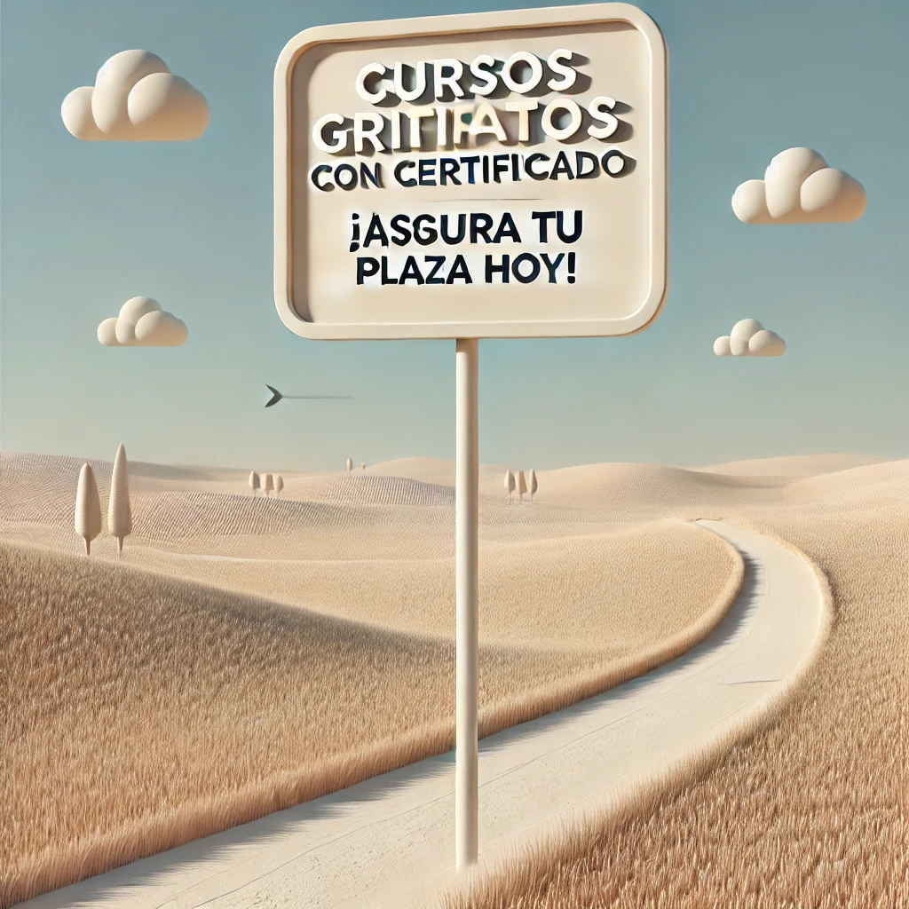 Cursos gratuitos con certificado: ¡Asegura tu plaza hoy!